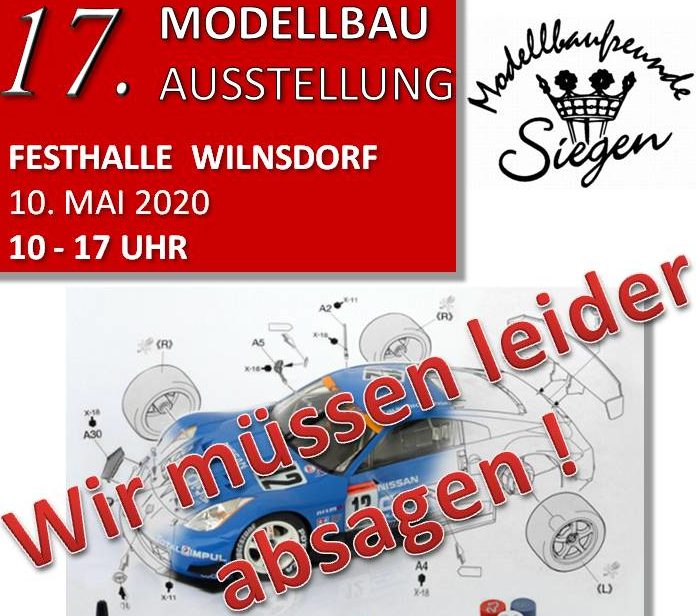 You are currently viewing Absage Modellbauausstellung Wilnsdorf 2020